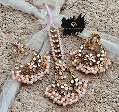 Made For Her-Embellished Earrings & Tikka Pair -  KWA1001