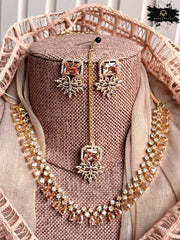 Made For Her-Aveline Zircon Necklace Set - KM1001