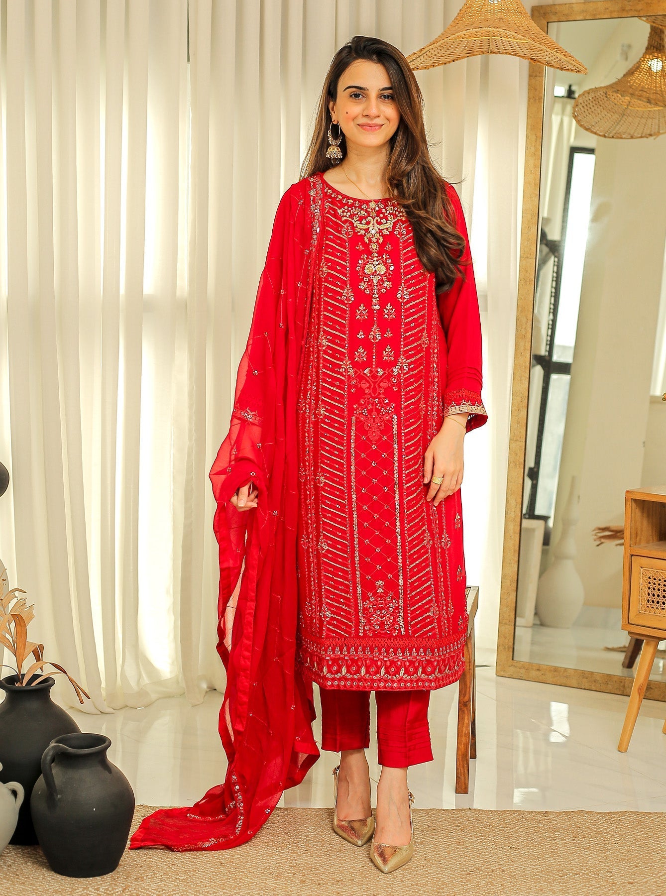 Rangeen Stitched 3 Piece Formals-Anaa