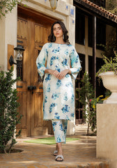 Zarasi.Pk Stitched 2 Piece Printed Lawn Collection'2025-Azure Mist