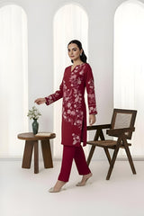Feathers Unstitched Winter Arrivals Suit-CRYONE-FT552