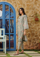 Zarasi.Pk Stitched 2 Piece Printed Lawn Collection'2025-Olive Bloom