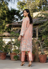 Zarasi.Pk Stitched 2 Piece Printed Lawn Collection'2025-Peach Whisper