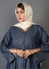 Abaya.Pk Denim Elegance Abaya
