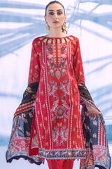 Colors by Al Zohaib Unstitched 3 Piece Digital Printed Lawn Vol-03 Suit-CFD-15