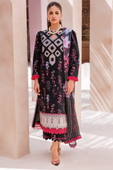 C Prints By Charizma Unstitched 3 Piece Printed Lawn Vol-07 Black Edition Suit-CP4-64