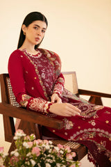 Qlinekari By Qalamkar Unstitched 3 Piece Emb Lawn Suit-SQ-04-Larmina