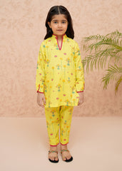 Summer Prints By Modest Kids Lawn Suit-Mango Mist