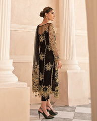 Mirabella By Gulaal Unstitched 3 Piece Eid Suit-Tamela Embroidered Net 4-Piece Suit MG-03