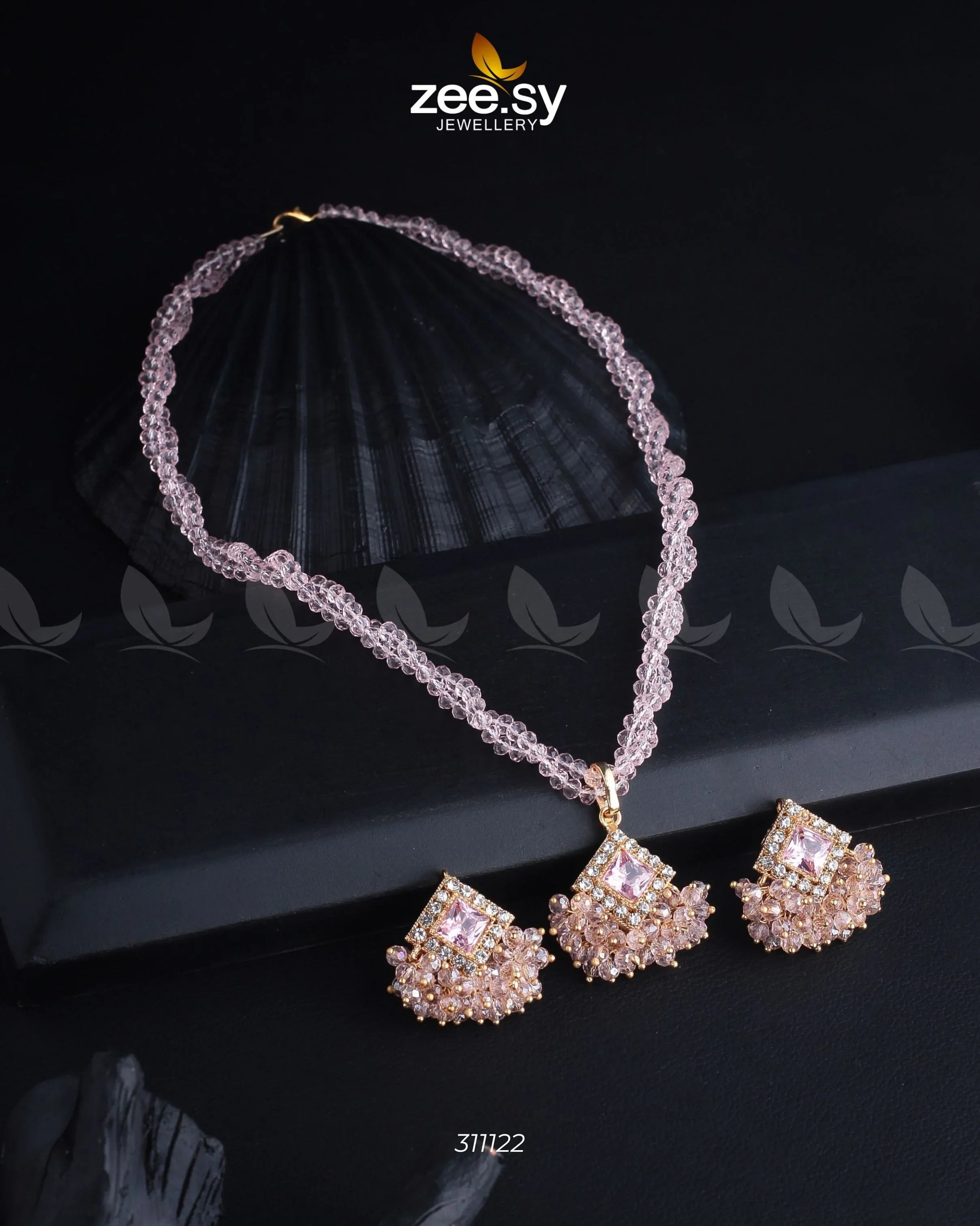 Pendant Necklace Pink - Zeesy Jewellery