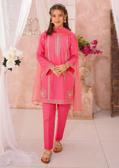 Modest 3 Piece Cotton Lawn Embroidered Suit
