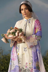 Butterfly By Riaz Arts Unstitched 3 Piece Emb Lawn Suit-D-02
