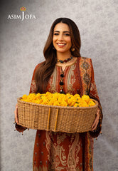 Asim Jofa Aira Summer Prints Ajar-03 Embroidered Jacquard 3 Pcs