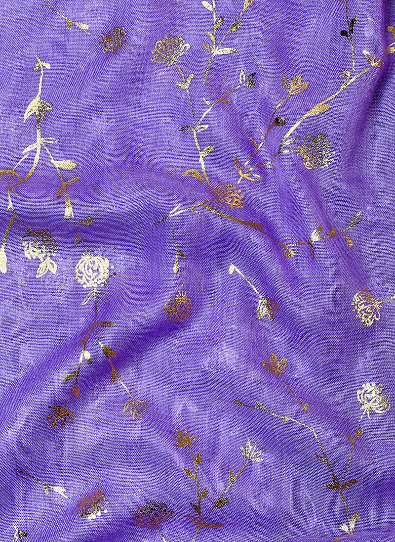 Hijab Ul Hareem Gold Foil Floral Hijabs