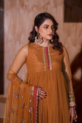 Aayra Stitched Formals Collection'2025-Ay1803-Marigold 3p