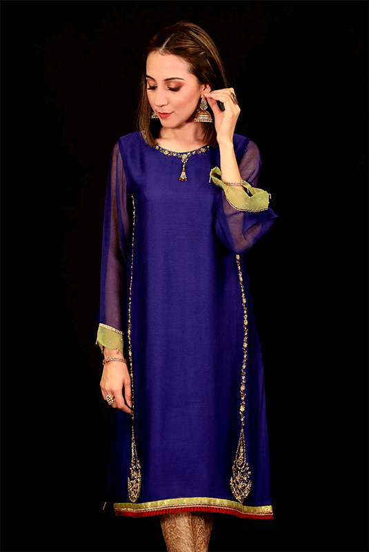 Zaaviay Stitched Eid Collection 2022  Aasira (One Piece)