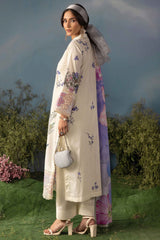 Butterfly By Riaz Arts Unstitched 3 Piece Emb Lawn Suit-D-02