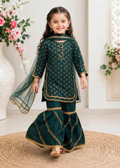 Modest Stitched 3 Piece Festive Edit Vol-02 Suit-10100-Grn