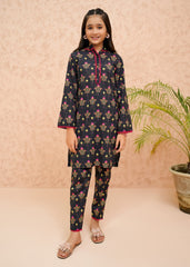 Summer Prints By Modest Kids Lawn Collection'2025-Black Rose