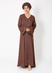 Abaya.Pk Reflection Brown Abaya