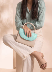 Fineur Handbag Stella Knot - Cyan