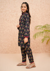 Summer Prints By Modest Kids Lawn Collection'2025-Black Rose