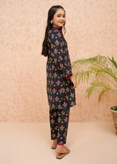 Summer Prints By Modest Kids Lawn Collection'2025-Black Rose