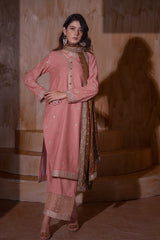 Aayra Stitched Winter Collection'2025-AY1147 - Peach Buds 3Pc