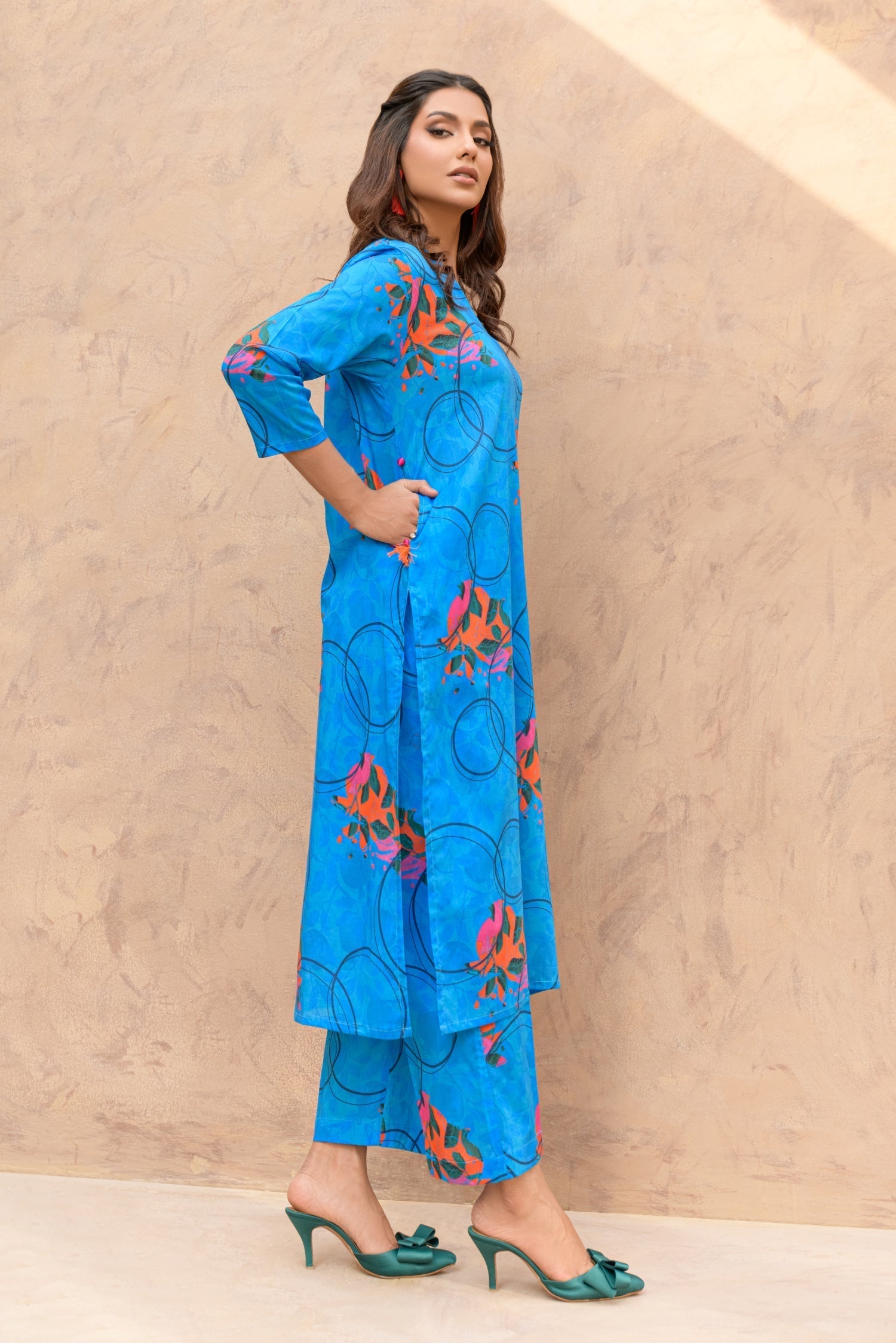 Kesori By Suitsu Stitched Co Ords Collection-Ilena- 2 Piece Set