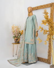 Saira Sultana Stitched Wedding Formals Suit-Haya-Ice Pista