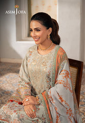 Asim Jofa Aira Summer Prints Ajar-02 Embroidered Jacquard 3 Pcs