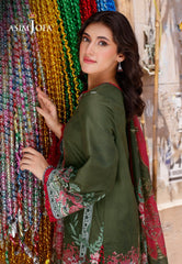 Asim Jofa Arabic Lawn Ajpl-08 Printed Arabic Lawn 3 Pcs