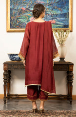 Joy Pret By Zaaviay Stitched Petunia (Three Piece)