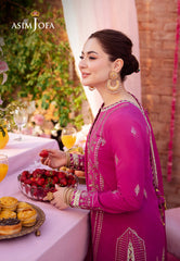 Asim Jofa Jag Mag Ajmj-21 Embroidered Lawn Silk  3 Pcs