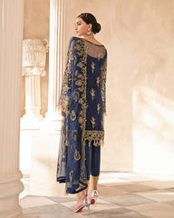 Mirabella By Gulaal Unstitched 3 Piece Eid Suit-Oriana Embroidered Net 4-Piece Suit MG-04