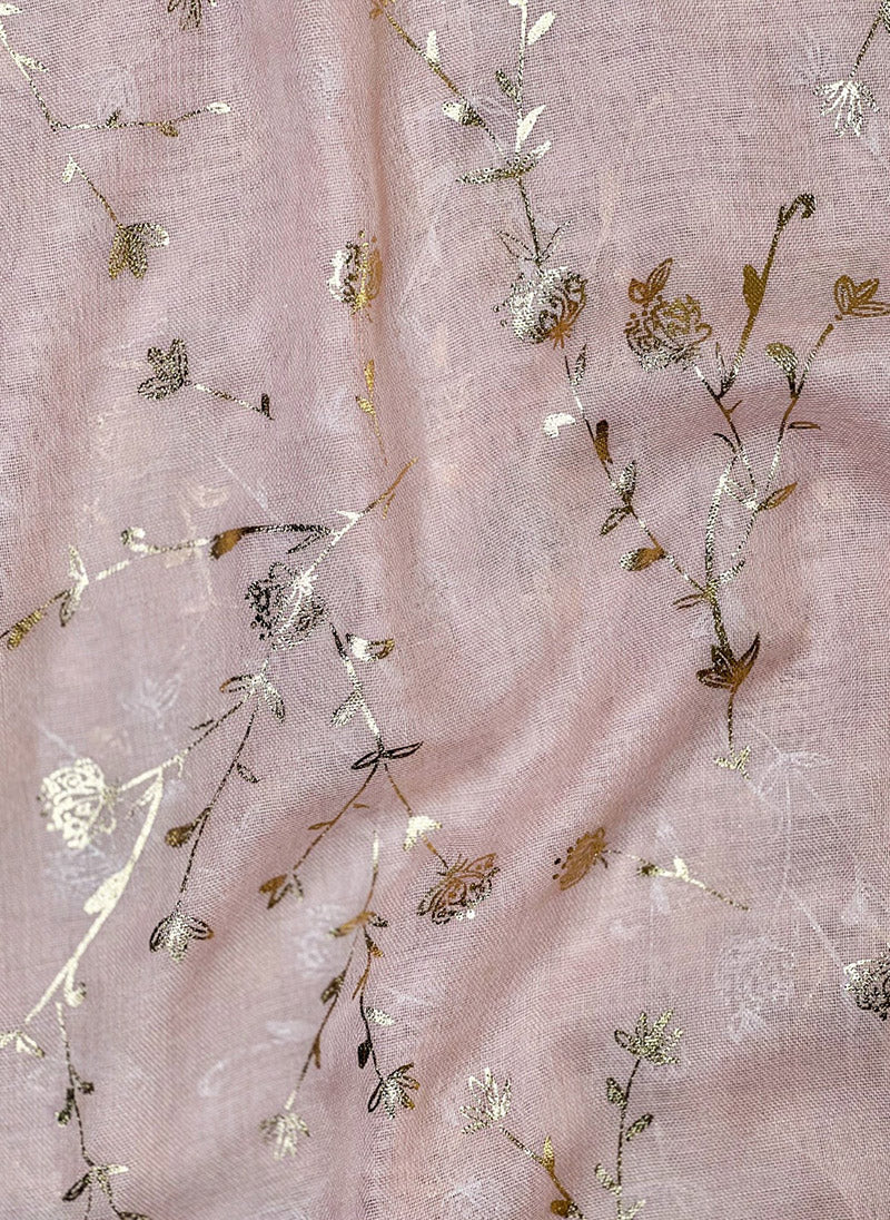 Hijab Ul Hareem Gold Foil Floral Hijabs