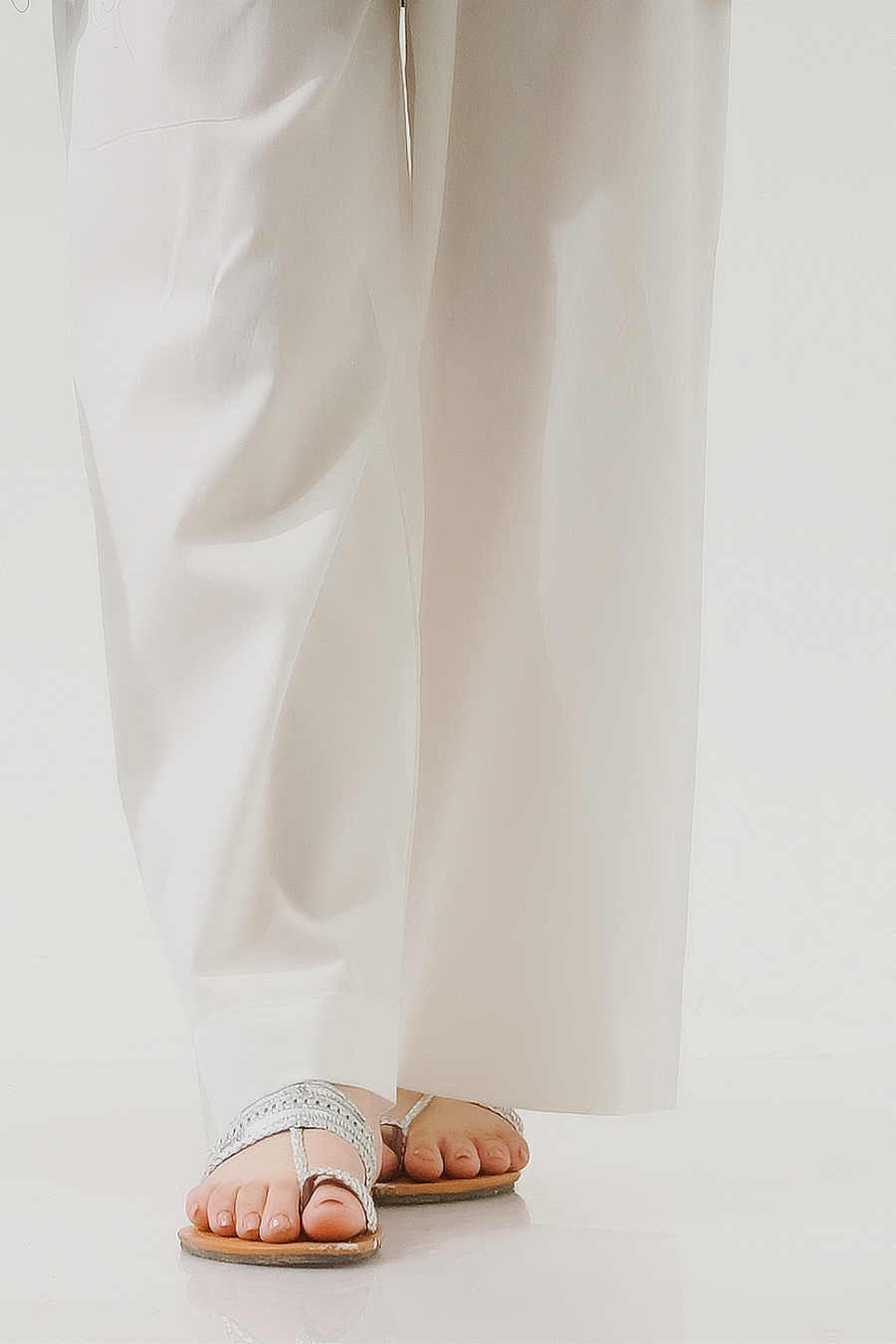 Sprinkles Stitched 1 Piece Summer Bottoms Kids Collection'2025-Lawn White Trouser