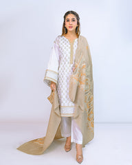 Ayla Studio Embroidered Pashmina Shawl-Inara