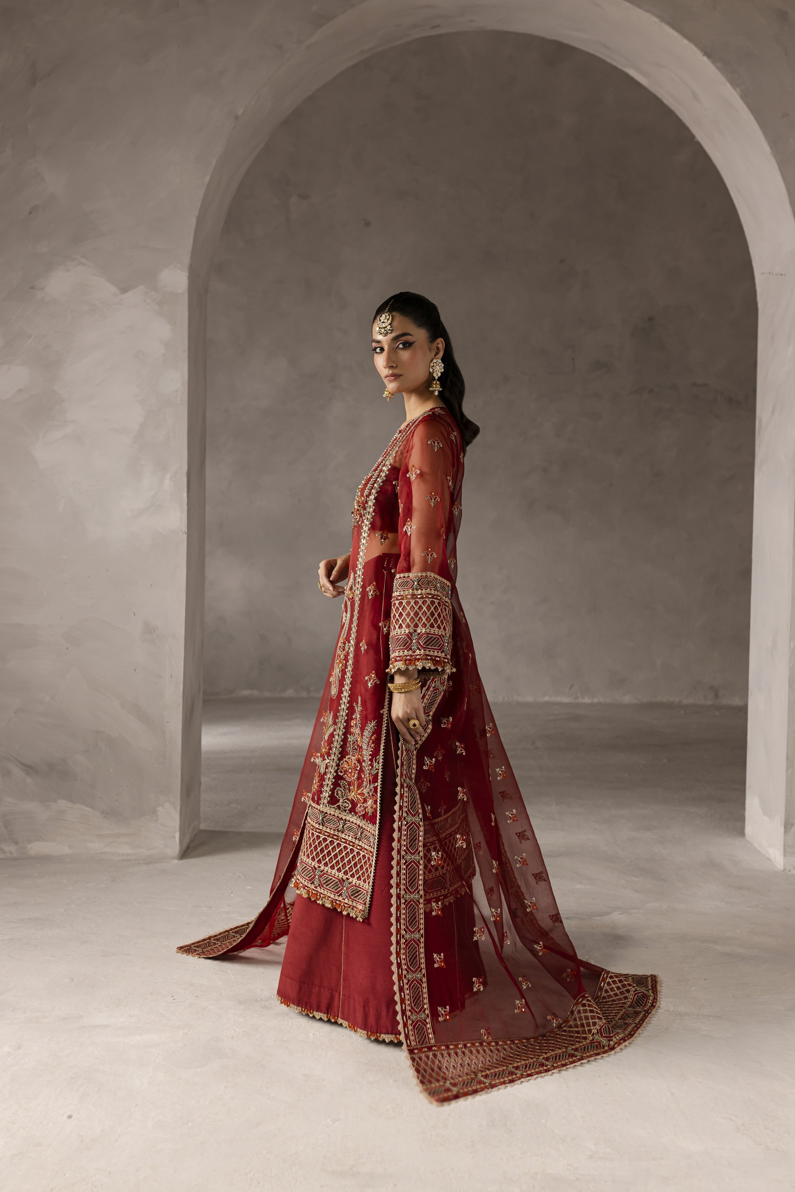 Elysee By Imran Ramzan Unstitched 3 Piece Luxury Formals Collection'2025-Pivoine Écarlate