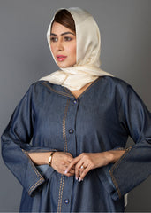 Abaya.Pk Denim Elegance Abaya