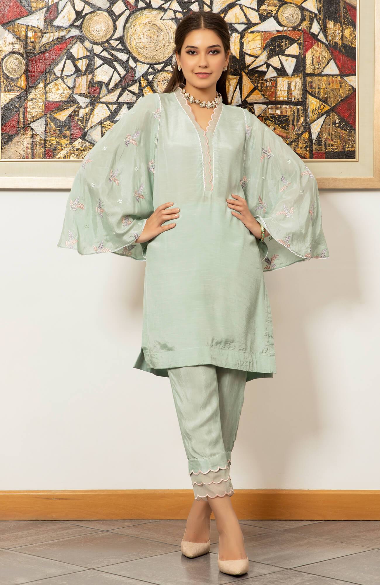 Joy Pret By Zaaviay Stitched Snowdrop (Two Piece)