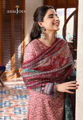 Asim Jofa Rania Pre-Winter '23 Ajrw-07 Designers Stitched Embroidered Premium Winter Cotton 3 Pcs