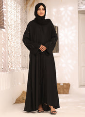 Front Open Hand Embroidery Abaya
