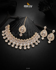 Aisle Necklace Set White - Zeesy Jewellery
