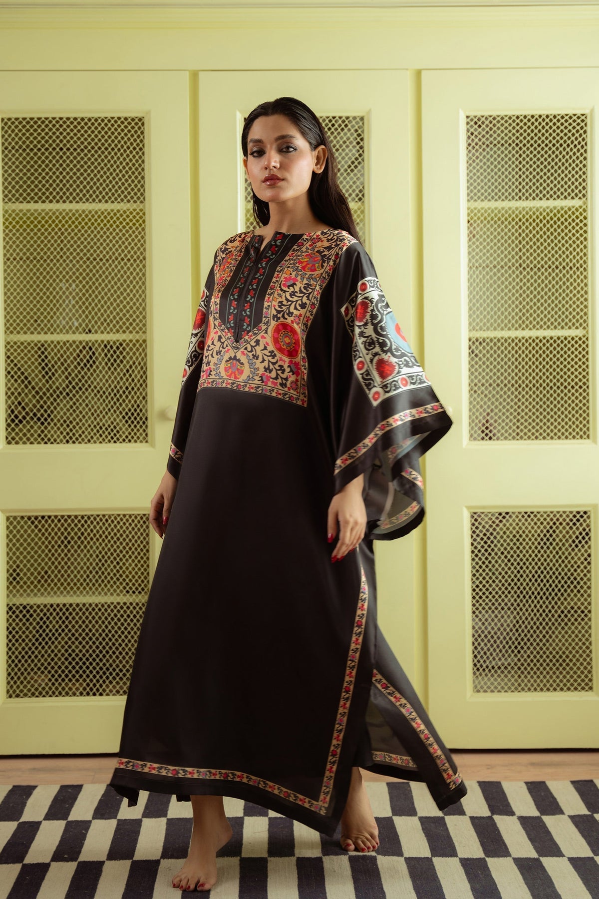 Qariney Stitched 2 Piece Silk Collection-Dilara
