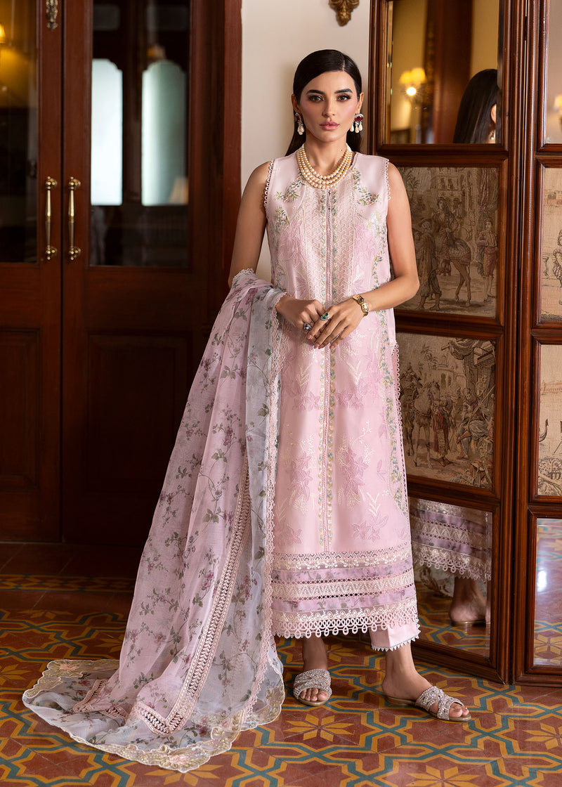 Bloom By Saira Shakira Unstitched 3 Piece Luxury Lawn Collection'2025-03-A-Chloe