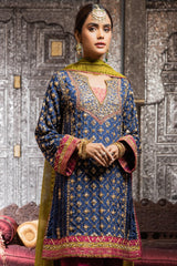 Zaaviay Stitched Eid Edit Roshan (Three Piece)