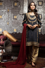 Zaaviay Stitched Eid Edit Shabnami (Three Piece)