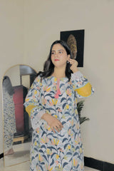 Urban Cut 2 Piece Cotton Embroidered Suit