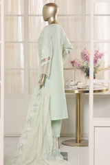 Bin Saeed Stitched 3 Piece Luxury Emb Lawn Vol-02 Suit-D-3013-PISTA